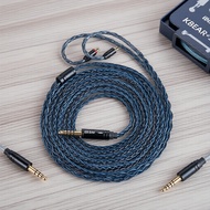 KBEAR ST12 Plus 2m HiFi IEM Cable 2-Pin 8-Core 4N OFC Silver-Plated Replacement Cord for KZ ZST AS10