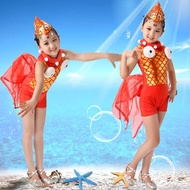 Children's Little Red Fish Little Goldfish Cartoon Animal Performance Costume Little Lotus Style Fis