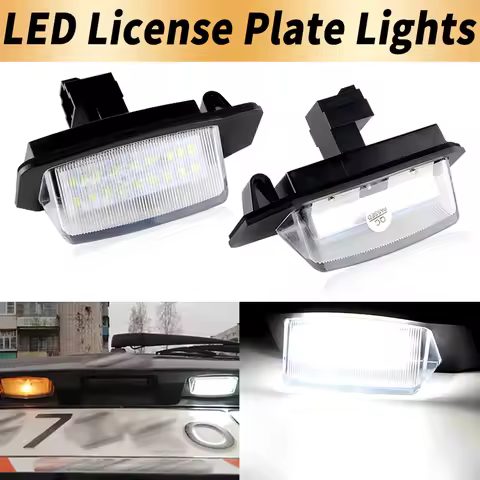 2PCS LED License Number Plate Lights Canbus For Mitsubishi Outlander 06-21 Eclipse 00-12 Cross 17-20