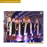 PECI BORDIR TAPIS LAMPUNG - PECI PERAHU TAPIS LAMPUNG Tapis Lampung - Songkok- peci perahu bordir