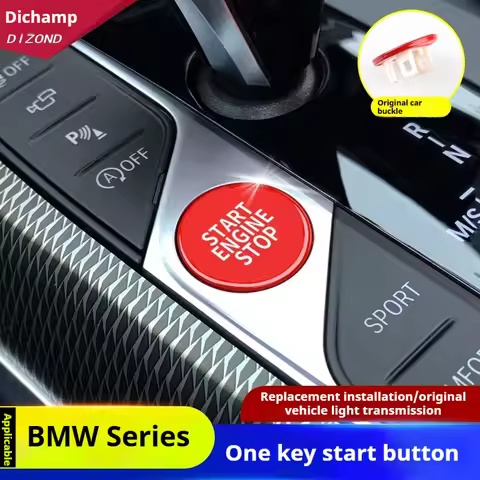 Car RED Start Engine Stop Switch Ignition Button Replacement Trim For BMW G20 X5 G05 X6 G06 X7 G07 G