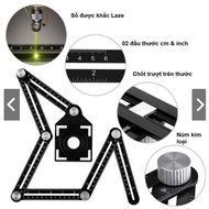 Multi-purpose angle ruler, tile impression ruler, 6-angle ruler, angle ruler, multi-purpose ruler, p