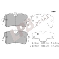 LPB Brake Pad ReaR NA16461 Audi A5 8TS 2.0 TFSI Quattro 08'-17',A6 C7/4G2 2.0 TFSI/Hybrid 11'-13' A7
