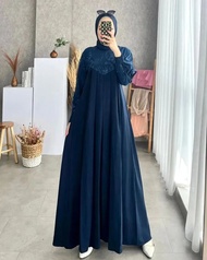 Gamis Brukat Kekinian Model Terbaru 2022 Baju Kondangan Wanita Modern 2023 Dress Simple Elegan Mewah