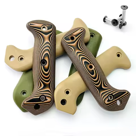 Custom 3 Colors Knife G10 Handle Scales With Screws For Ka-Bar KaBar Becker Companion BK2 Knives Gri