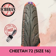 TAYAR BUNGA DIAMOND MAXXIS Cheetah 16" Tubeless Tyre CTH 72 70/90-16 80/90-16 90/90-16 NOUVO NOUVO L