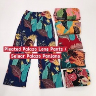Pleated Palazo Long Pants/ Seluar Palazo Panjang / Seluar Palazo Palas/Plus Size Women Long Pants Pa