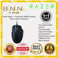Razer Naga X - Ergonomic MMO Gaming Mouse with 16 buttons