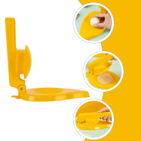 Manual Dumpling Press Mold, 2-in-1 Dough Presser & Wrapper Maker - Food Grade Stainless Steel for