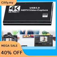 USB 3.0 4K HDMI-Compatible Audio Video Capture Card Works for PS4/Camera/PC