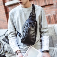 sling bag sling bag man New Casual Leather Men's Chest Bag
