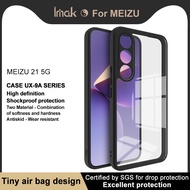 Meizu 21 5G Hard PC Plastic Transparent Phone Case Clear Back Cover Shockproof Casing Imak Meizu21 5