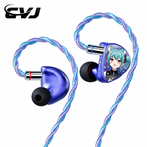 CVJ Aria In-Ear Earphones 10mm Dynamic Driver HIFI IEM Adjustable Tuning Nozzle CNC Aviation Grade C