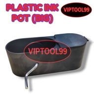 PVC INK POT / MAKTAU / PLASTIC INK POT RED / INK POT MERAH (BIG)