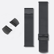 不鏽鋼米蘭錶帶-黑色 | 鋼銀 | 20mm