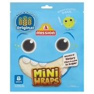 MISSION Mini Wrap 8pcs 300gm ( Original / Wholemeal / Tomato) Wraps Roti