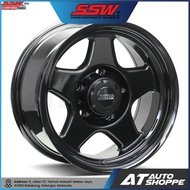 (1PC) SSW WHEELS S323 GLOSS BLACK 16x8J ET-10 5hX139.7 4X4 4WD SUZUKI JIMNY