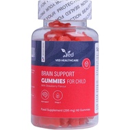 Sesuai untuk kanak-kanak: Ved Brain Support Gummies; BSA Oral Strawberry Flavor Omega 3-6-9 dan DHA 