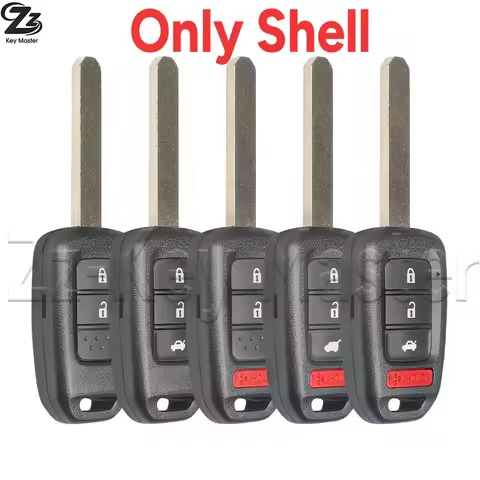 Zz Car Key Case 1PCS For Honda Accord CR-V FIT XRV VEZEL CITY JAZZ CIVIC HRV FRV 2/3/4 Buttons Case 