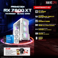 iHAVECPU คอมประกอบ MAR7800XT-02 INTEL I5-12400F / B760M / RX 7800 XT 16GB / 16GB DDR5 5200MHz (SKU-240317776)