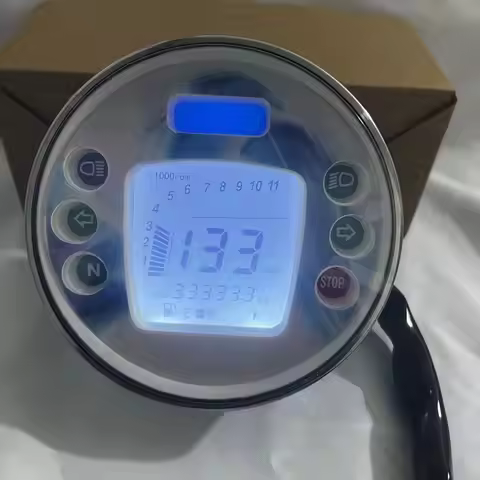 Digital Round Speedometer Assembly For Vespa PX80-200 PE Lusso ECs PX LML PX125 PX150 VBX VNX Stella