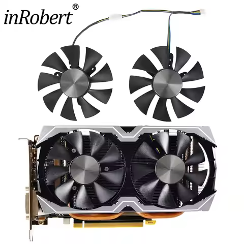 Original 2pcs 85mm 4Pin Cooler Fan For ZOTAC GTX1060 6GB GTX 1070 Mini GTX 1060 Graphics Card Coolin