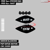 Available mirror blanking cover mirror cover r&g cbr cbr250rr