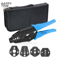 ชุดคีมย้ำสายโคแอกเซียล -05H คีมย้ำ 4 ขากรรไกร เหมาะสำหรับชิ้นส่วนอะไหล่ RG55 RG58 RG59 เครื่องมือขัน