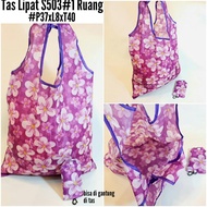 Tas Belanja Lipat Ke Pasar Bermotif