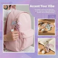 Creative Musical Notes Wings Keychain for Purse Bapa Bag Pendant Exquisite Gift for Loved Ones [VN]
