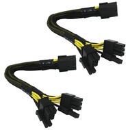 (2-Pack) COMeap 8 Pin PCIe Splitter Cable, GPU VGA PCIe 8 Pin Female to Dual 8 Pin (6+2) Male PCI Ex