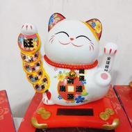 kucing hoki keramik medium/ kucing solar/ kucing hoki/pajangan MURAH