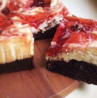 草莓醬乳酪布朗尼蛋糕