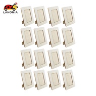 [lahomia] 16x Picture Frames for Crafting, DIY Wooden Picture, 5.5x7.5 Inches, Unfinished Standing P