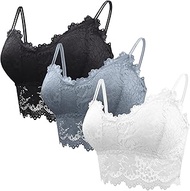 Bustier Tops Women's Lace Bra Without Underwire Seamless Bralette Corset Yoga Training Bra Lingerie 