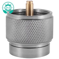 Camping Stove Adapter 1LB Propane Small Tank Input and a Lindal Valve EN417 Output Outdoor Cylinder 