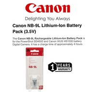 Canon NB-9L Lithium-Ion Battery Pack 3.5v Canon Battery