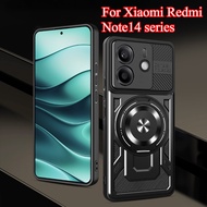 Ring Stand Shockproof Phone Case for Redmi Note14 Note 14  Pro + Plus 4G 5G Armor Hard Casing Magnet