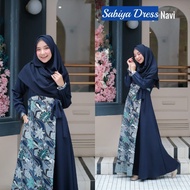 Wanita Kombinasi Batik PREMIUM Batik Lamaran Dress COUPLE Modern Gamis