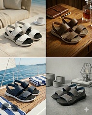 3025 腳背可調整真皮男涼拖鞋 運動涼鞋