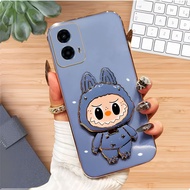 Motorola G54 G34 Soft Case Plating Luxury Labubu Premium MirrorCermin
