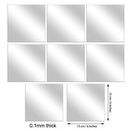 8pcs 20x20cm / 30x30cm Acrylic Flexible Mirror Sheets / Self Adhesive Door Mirror Tiles / Cuttable W