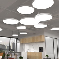 Simple Modern Chandelier led Office Round Chandelier Conference Room Shopping Mall Supermarket Inter