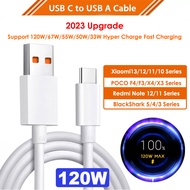 [TXTTY] Original Xiaomi 6A 120W 67W 33W USB Type C Cable Turbo Charger Wire Mi 13 12 11 Pro Redmi No
