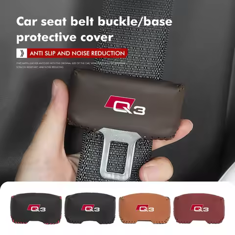 For Audi Car Seat Belt Buckle scratch-resistant Cover Protector Q2 Q3 Q5 Q7 Q8 TT S3 S4 RS5 RS6 RS7 