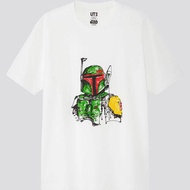 【เสื้อยืดคุณภาพสูง】  เสื้อยืด Star Wars Forever 2019 แบรนด์​ Uniqlo สินค้าแท้จากช็อป เสื้อ Uniqlo​ พ