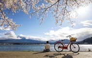 Tur sepeda di Danau Yamanaka Gunung Fuji & Danau Kawaguchi & Taman Arakurayama Sengen & Tur sehari k