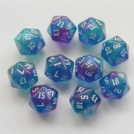 Translucent Colorful D20 Dice for RPG – Twenty-Sided Dice for Tabletop and D&D Games