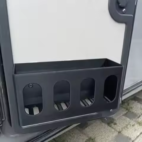 RV Door Storage Box ABS Shelf Black Suitable For Thetford Toilet Seat Organizer Campers Vans Sewage 
