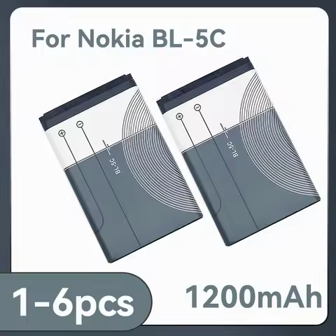 BL5C BL-5C 3.7V 1200mAh Lithium Li-ion Battery For Nokia 6267 6270 6330 6555 6600 6620 6630 1100 110